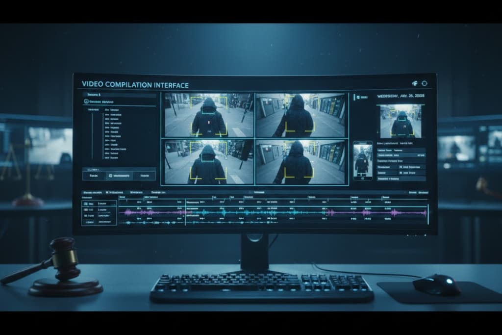 Video compilations in forensic analysis - evidence presentation and court proceedings